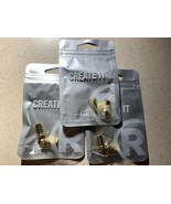 Lot of 6 Gold Plated RG-59 Crimp-On F-Connectors, Radio Shack 2780224 (3... - £9.43 GBP