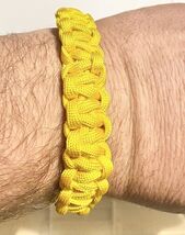 Yellow Paracord Rope Bracelet 9 Inch - $7.00