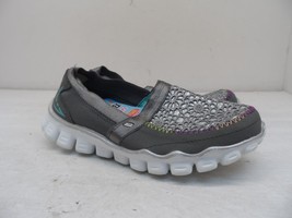 Skechers Girls Flex II Sugar Shake Slip On Casual Shoe 81217L Gray Multi... - £19.55 GBP