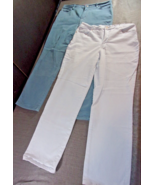 QTY 2 GLORIA VANDERBILT TEAL AND LIGHT BABY BLUE SKINNY JEAN PANTS WOMEN... - $24.29