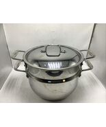 All-clad 5qt Stock Pot With Steamer And Lid Stainless Steel Induction Co... - $1,675.72 MXN