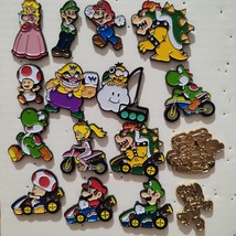 Super Mario Collector Pins Full Series 1 And Mario Kart Set of 16 Nintendo Pins - $82.23