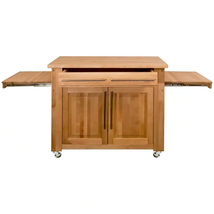 Catskill Natural Kitchen Island with Pull Out Leaves - £1,182.84 GBP