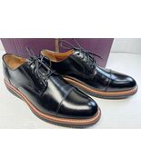 Johnston &amp; Murphy Upton Dress Cap Toe Shoes, Black Full Grain, 13 - $121.25
