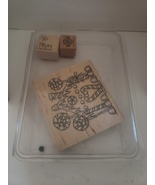 Stampin Up Gingerbread House Christmas Wood Rubber 3 Stamps ^ - $296.98 MXN