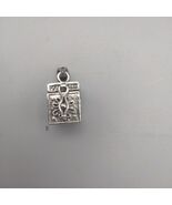 Vintage Sterling Silver Prayer Box Treasure Box Pendant Floral Charm Pen... - €19,50 EUR