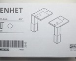 SET of 2 - Ikea ENHET Adjustable Legs/Feet for Base/Cabinets White - NEW - £14.93 GBP