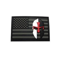USA Flag Crusader Knights Templar Patch (3D-PVC Rubber-TK1) - £7.23 GBP