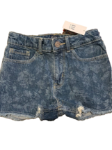 Girl&#39;s Gap High Rise, Stretch, Allover Flower Denim Shorts Size 10 NWT - £12.43 GBP