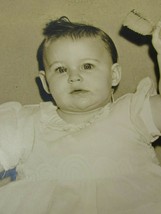 Vintage Baby Photograph 1940s Studio 30430 Infant Girl - $29.69