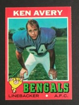 1971 Topps Football Card Ken Avery EX-MT #22 - £6.30 GBP