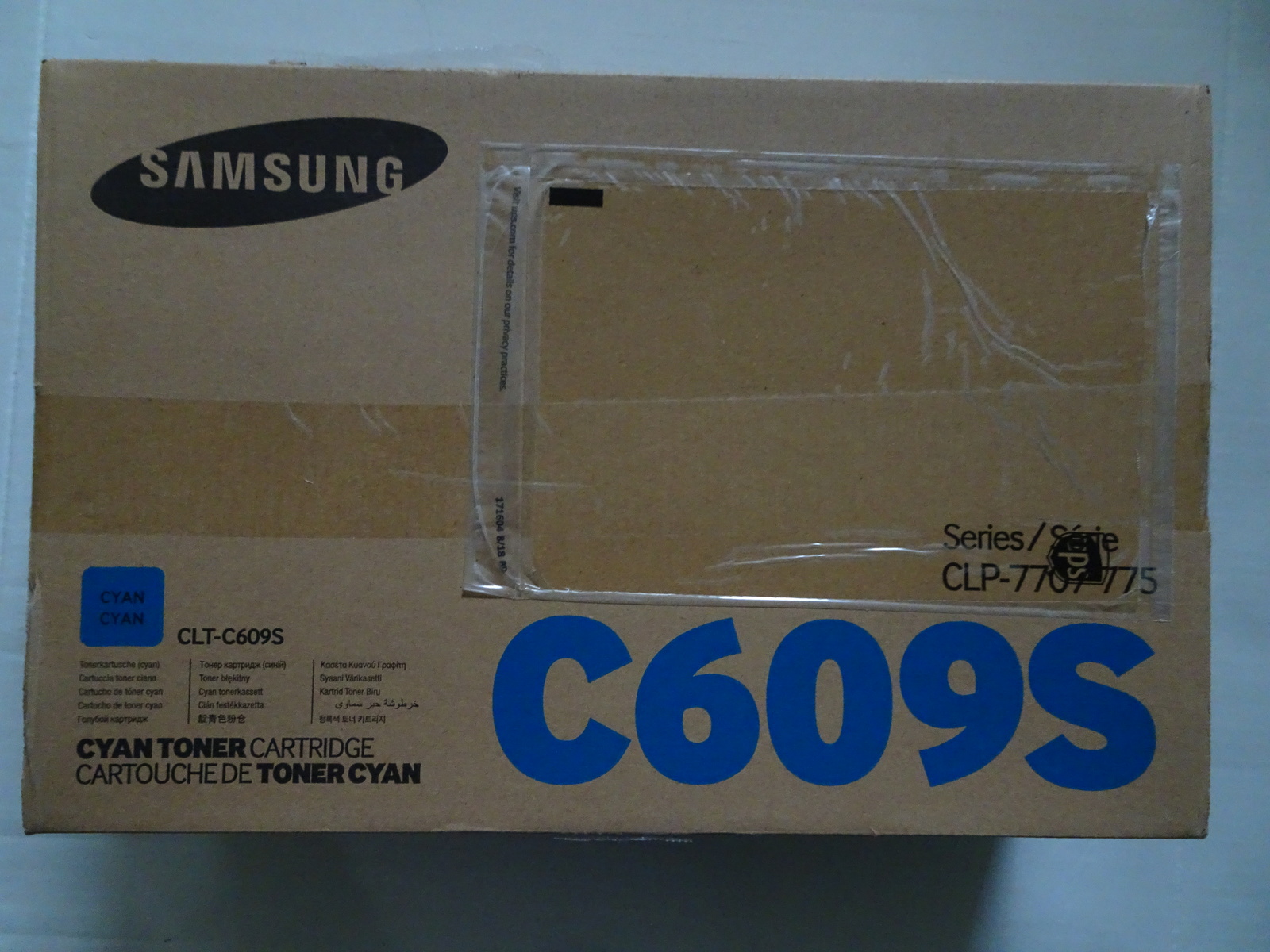 NEW Samsung CLT-C609S Cyan Toner Cartridge Color Laser Printer CLP-770 CLP-775 - $80.00