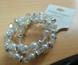 Ashley Cooper Faux Pearl &amp; Bead Stretch Bracelet - $18.80