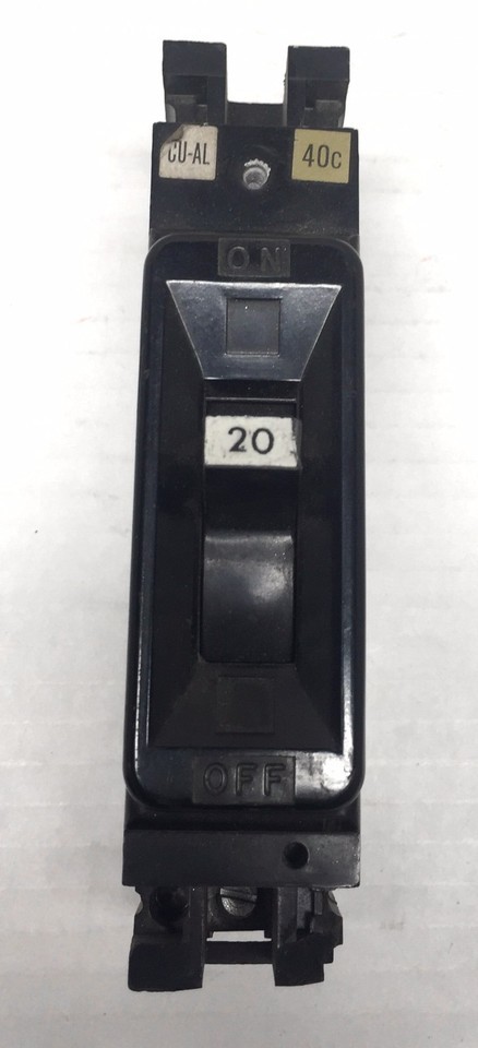 Federal Pacific Circuit Breaker 20 AMP 1 Pole, 120V  NEF113020 - $33.95
