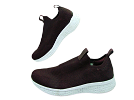 Avia Womens Comfort Memory Foam Slip On Sneaker Sock Shoes Burgundy Wine Size 7 - $28.60