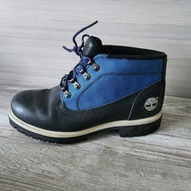 Timberland Boots Men&#39;s US 8M Waterproof Chukka Vintage 90s Black Blue Nu... - $47.41