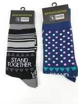 2 Pack Yo Sox Mens Crew Socks Canadian Stand Together Size 7-12 - $13.51 CAD