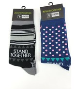 2 Pack Yo Sox Mens Crew Socks Canadian Stand Together Size 7-12 - $13.43 CAD
