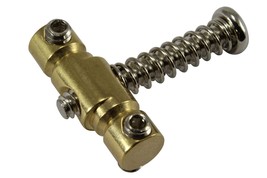 Individual Compensated Telecaster Saddle - Brass - 1/4&quot; Offset Barrel - £29.48 GBP