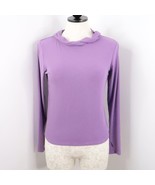 All In Motion Girl&#39;s L (10/12) Purple Stretch Ribbed Hooded Long Sleeve Top - £4.71 GBP