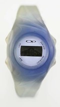Ocean Pacific Damen Uhr Beige Blau Gummi Datum Chro Alarm Licht 50m Quarz - £15.64 GBP