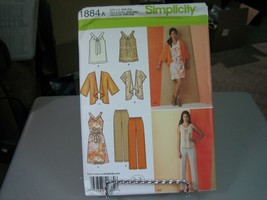 Simplicity 1884 Pullover Dress or Top, Pants &amp; Kimono Pattern - Size XXS... - $11.01