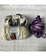 Red Heart Boutique Sashay Yarn Salsa 1949 Sparkle Midas 1604 Purple Vari... - $11.88