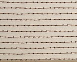 Cotton Barbed Wire Western Ride the Range Cream Fabric Print by the Yard... - $14.95