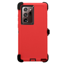 For Samsung Note 20 Heavy Duty Case w/ Clip RED/BLACK - £5.40 GBP