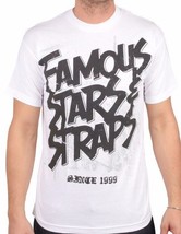 Famous Stars &amp; Straps Steel White FSAS FMS Travis Barker Blink 182 T-Shirt NWT - £10.65 GBP