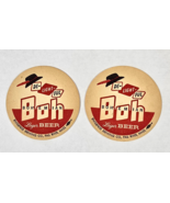 2 Vintage BOH Bohemian Beer Coasters - $12.22 CAD