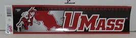 Wincraft University Of Massachusetts UMASS Minuteman Bumper Sticker College - $14.57