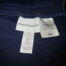 Alfred Dunner Pants Blue Women Size 10 Classic Fit Proportioned Short Co... - $37.42
