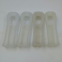 Lot of 4 Clear Rubber Silicone Remote Controller Cases for Nintendo Wii Wii U - £7.74 GBP