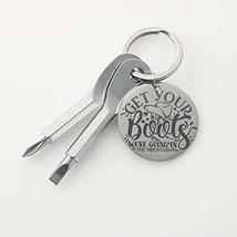 Get Your Boots We&#39;re Going in The Mountain Personalized Keychain Screwdriver - £31.54 GBP