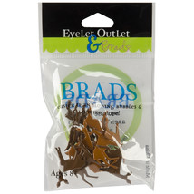 Eyelet Outlet Shape Brads 12/Pkg-Deer - $10.86