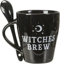 Witches Brew Cauldron &amp; Spoon Set NEW 4&quot; Mug Coffee Tea - £22.76 GBP