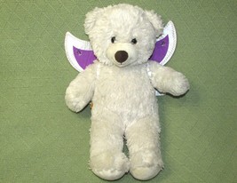 15&quot; Build A Bear Butterfly Teddy White With Orange Gem Wings Plush Stuffed Toy - £9.95 GBP