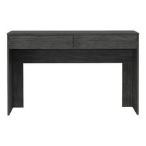FM FURNITURE Tampa 29-inch Tall Writing Computer Desk with 2 Drawers, Smoky Oak - £84.28 GBP