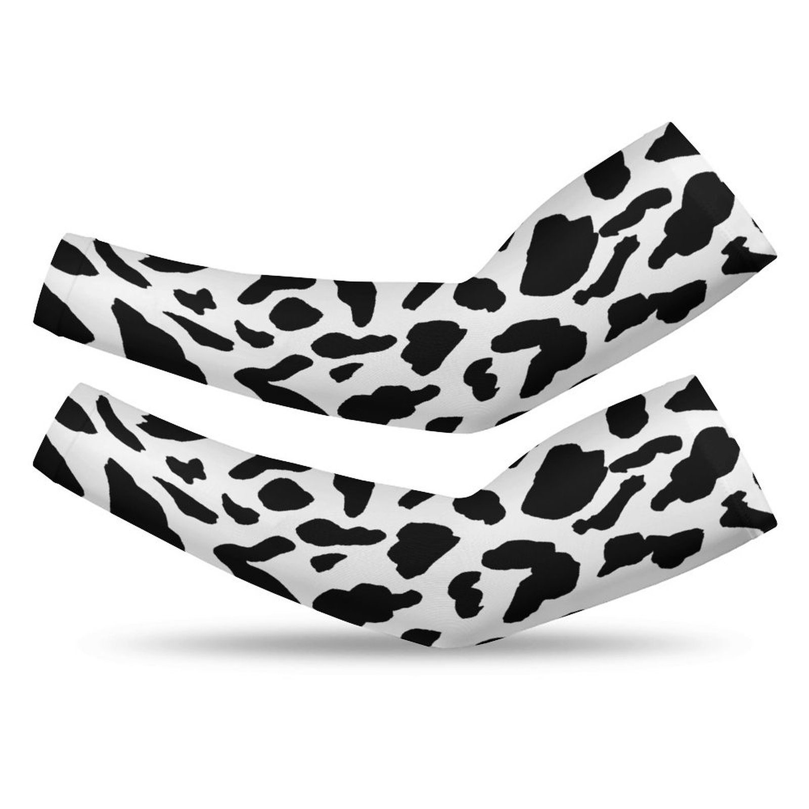 Mondxflaur Cow Skin Cooling Arm Sleeves Cover UV Sun Protection for Men Women