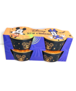Disney Ceramic 4x2in Ramekins Halloween Mickey &amp; Minnie Mouse Set BB02B4... - $33.78 CAD