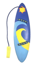 Build a Bear Surf Board Blue/Yellow &#39;Catch A Wave!&#39; BABW Surfboard VGUC - $16.65