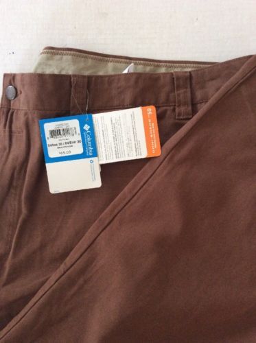 NWT Mens Columbia Omni Shade 50 --sz 54x30 Brown Pants - $28.04