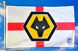 Wolves Football Club Flag 3x5ft Polyester Banner  - £12.01 GBP