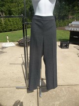 NWT TALBOTS NAVY&amp;CHARCOAL HOUNDSTOOTH DRESS PANTS 12P $129 - £31.69 GBP