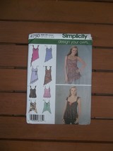 SIMPLICITY 4750 TOP PATTERN 4-10 - $4.00