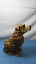 1993 Homco Blonde Cocker Spaniel Dog Statue Painted Figurine 11 1/2&quot; Door Stop - £19.77 GBP