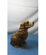 1993 Homco Blonde Cocker Spaniel Dog Statue Painted Figurine 11 1/2&quot; Doo... - $470.04 MXN