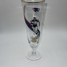 Pilsner Glass New England Patriots Christian Fauria 8.5” Tall - £13.37 GBP