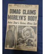 MARILYN MONROE death newspaper clipping - £68.17 GBP